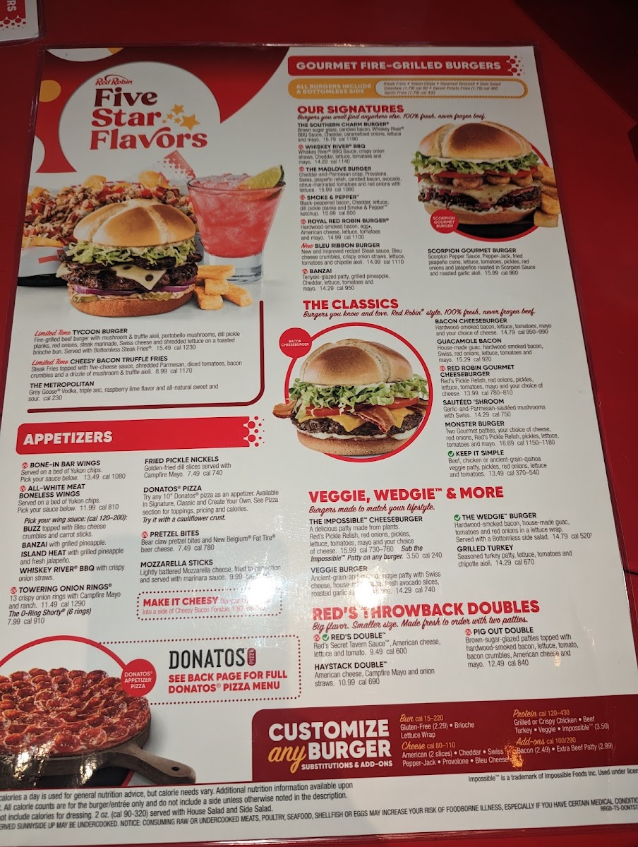 Red Robin Gourmet Burgers And Brews Menu-4